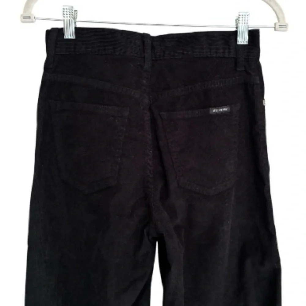 Eve Black Corduroy Wide-Leg Pants Size 26